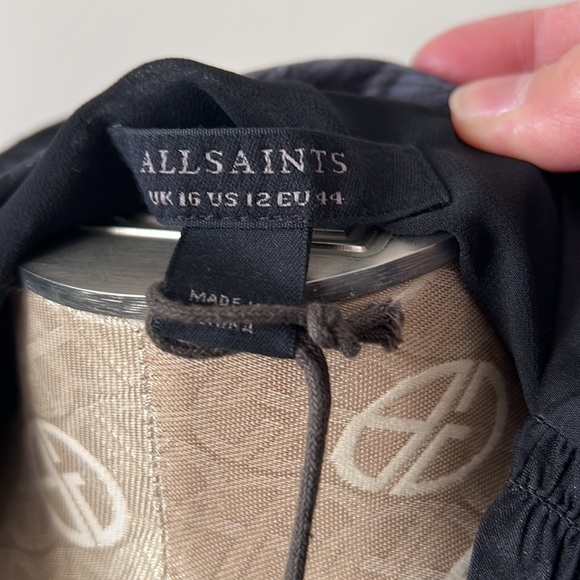 Allsaints Demi Lilly Floral Satin Mini Dress - Picture 11 of 13